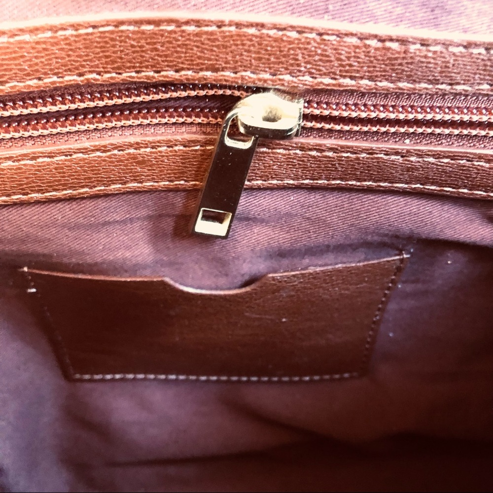 RACHEL Rachel Roy Gorgeous Cognac Glazed Vachetta Leather - Picture 9 of 14
